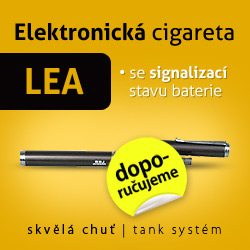 Elektronická cigareta LEA - krásná a spolehlivá, s tankovým sytémem plnění